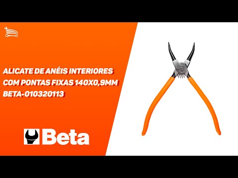 Alicate de Anéis Exteriores 1037C com Pontas Curvas 140x1,3mm - Video