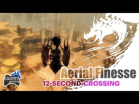 Guild Wars 2 Path of Fire Aerial Finesse 12-Second Crossing The Desolation Area