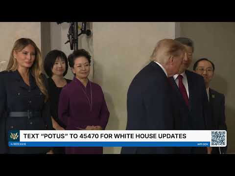 Site Visit with the President of China and Madame Peng