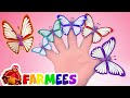 Butterfly Finger Family Song Preschool Nursery Rhymes Songs For Baby Animal Cartoon Farmees