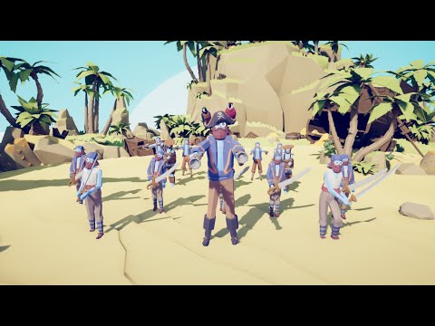 TABS | Crazy Pirate's Army VS Every 25/Same Price Units + Mods!