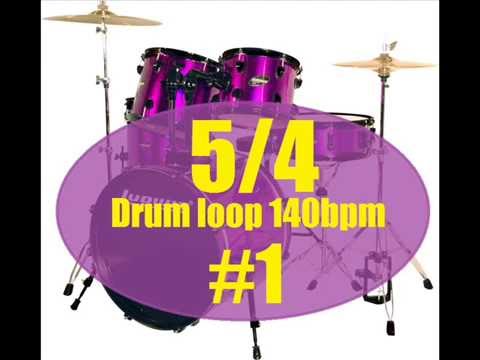 5/4 Drum loop 140bpm #1