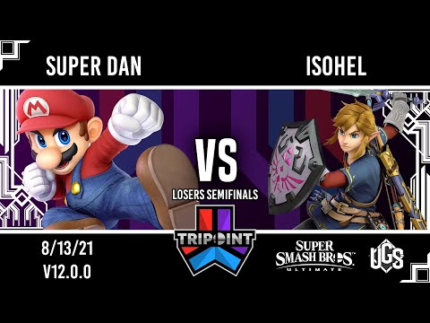 Tripoint Smash 109 - Losers Semifinals - Super Dan(Mario) Vs. isohel(Link)