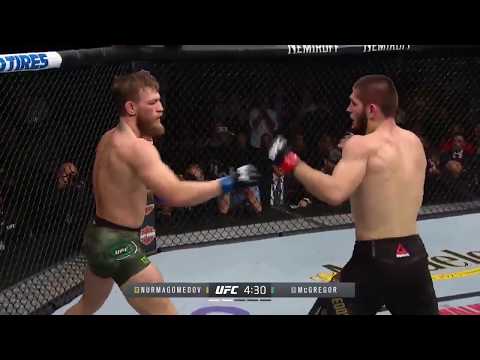 OHHHHH MY KHABIB DROPS MCGREGOR!!!!     UFC229
