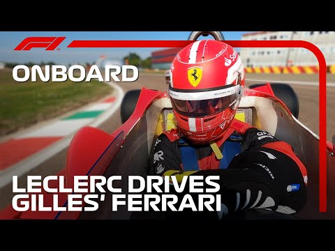 Charles Leclerc Drives Gilles Villeneuve's Ferrari 312T