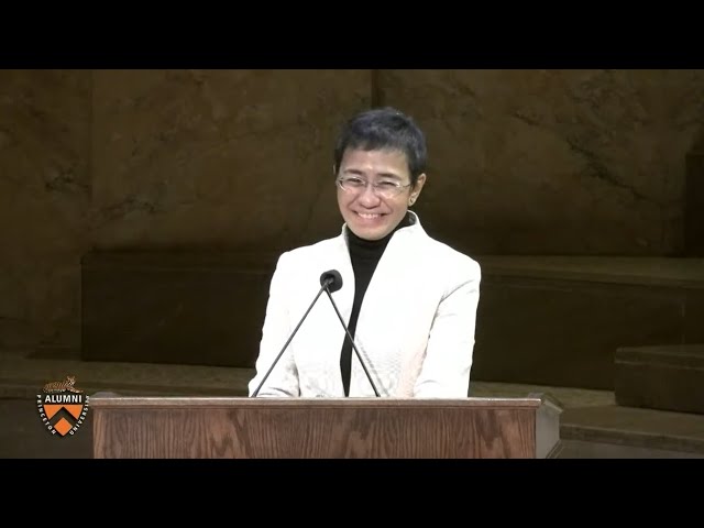 WATCH: Maria Ressa receives Princeton’s Woodrow Wilson Award