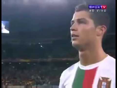 Spain Vs Portugal 1-0 - Cristiano Ronaldo Spitting Near Cameraman - June 29 2010 - World Cup
