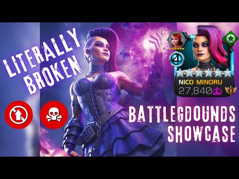 Nico Minoru Battlegrounds Showcase | Broken Mystic Champion | Mcoc