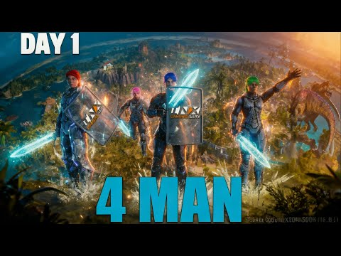 Claiming ARK’s Most Broken & Overpowered Base Location | Dominating the Server - Day1 - ARK PvP