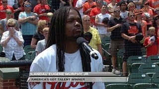 TB@BAL: Landau Eugene Murphy Jr. sings the anthem