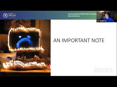 Harmonizing the OWASP API and Application Top 10 Lists   Joe Schottman