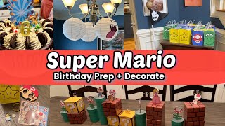 DIY Super Mario Birthday Party Prep || Decorations, Goody Bags, Cake + More