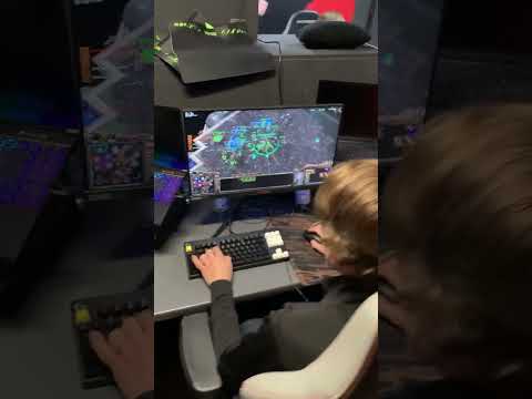 Keyboard and mouse view of the SC2 Player Serral