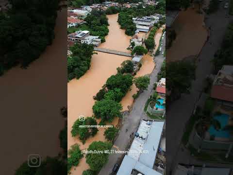 Astolfo Dutra MG cheio do Rio Pomba
