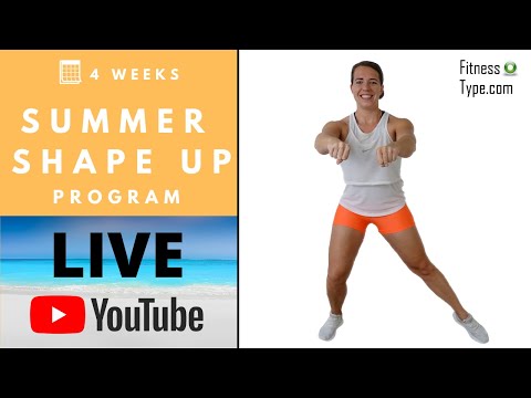 Summer Shape Up Program - Live Workout 1 - Low Impact Basic Cardio Workout - Beginners Friendly