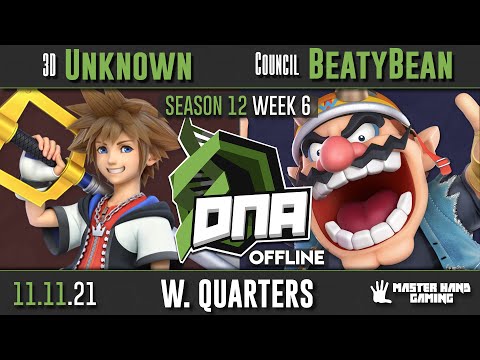 DNA S12:W6 - 3D | Unknown (Wolf, Sora) Vs. Council | BeatyBean (Wario) - W Quarterfinals