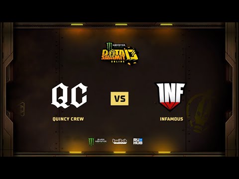 Quincy Crew VS Infamous, Monster Energy DOTA Summit 13: NA, bo2, game 1 [Adekvat & Mila]