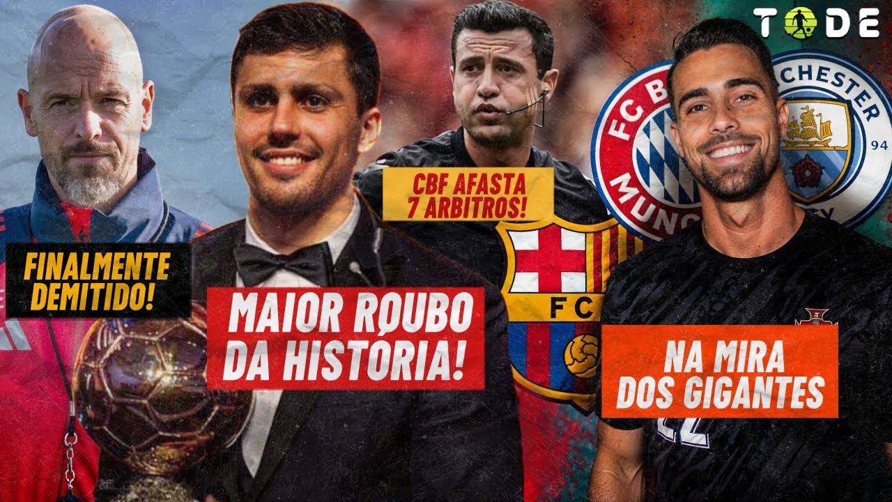 🚨OFICIAL: VINI JR NÃO LEVARÁ a BOLA DE OURO l TEN HAG é DEMITIDO l D. COSTA no BARCELONA l CBF e+