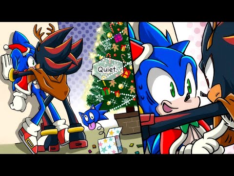 Christmas Present 😏 | Shadow x Sonic (Sonadow) | Comic Dub