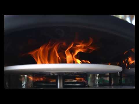 Bertello SimulFIRE 16" Rotating Gas + Wood Outdoor Pizza Oven