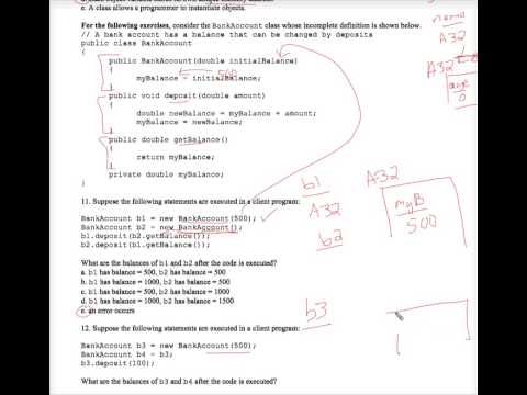 Java Classes Objects Ap Style Worksheet 1