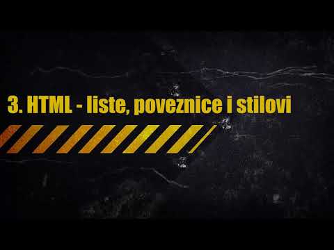 3. HTML - liste, poveznice i stilovi