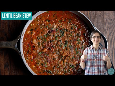 This Cozy LENTIL BEAN STEW is Packed with North Indian Flavors!