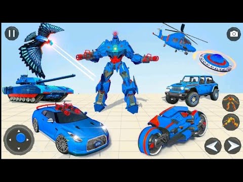 POLICE MOTO BIKE ROBOT TRANSFORM | EAGLE ROBOT TRANSFORMATION | CHARI GAMES