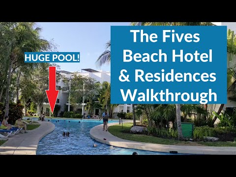 The Fives Beach Hotel and Residences - Full Resort Walkthrough & Tour - Original LIVE Sound