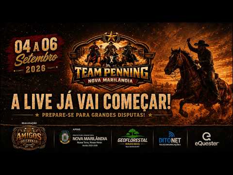 🤠🔥 AO VIVO – TEAM PENNING NOVA MARILÂNDIA 2026!  DIA 2🐎