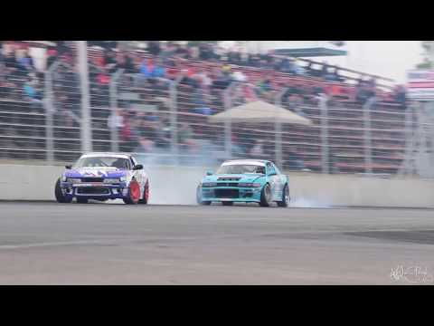 Francis Doyon Leading Alex Blanchette - Formula Drift Canada Round 2 2015