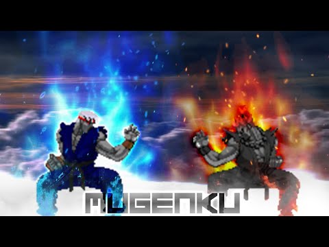 Shin Oni with infinite power is dangerous! Omega God Ryu vs Shin Oni Akuma! Street Fighter MUGEN