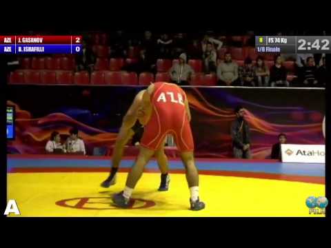 GGP2013 / Jabrayil HASANOV (AZE) - Bakhtiyar ISRAFILLI (AZE) - FS 74 kg 1/8 final match