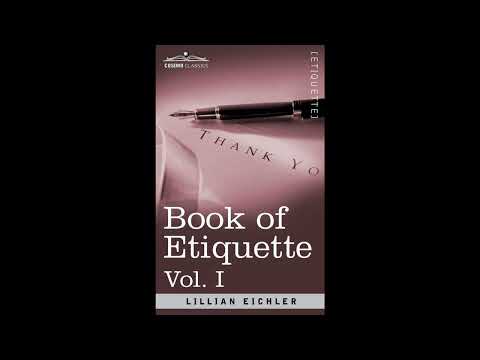 Book of Etiquette (1) by Lillian Eichler — free full audiobook