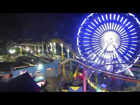 LIVE Santa Monica Pier & Pacific Park 4K | California Beach View & Ocean Ambience | Live Cam 24/7