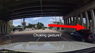 Crazy Guy Making Choking Gesture At Me Under the Bridge and Following Me