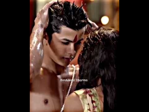 Bindusara and Dharma romantic moment ❤️🥵 | #shorts #chandranandini #bindusar #dharma #love #edit