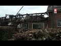 Vlammenzee verwoest boerderij, bewoners midden in nacht geëvacueerd