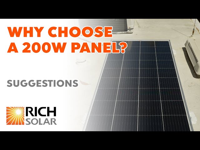 Introducing: Rich Solar Mega 200 Watt Solar Panel