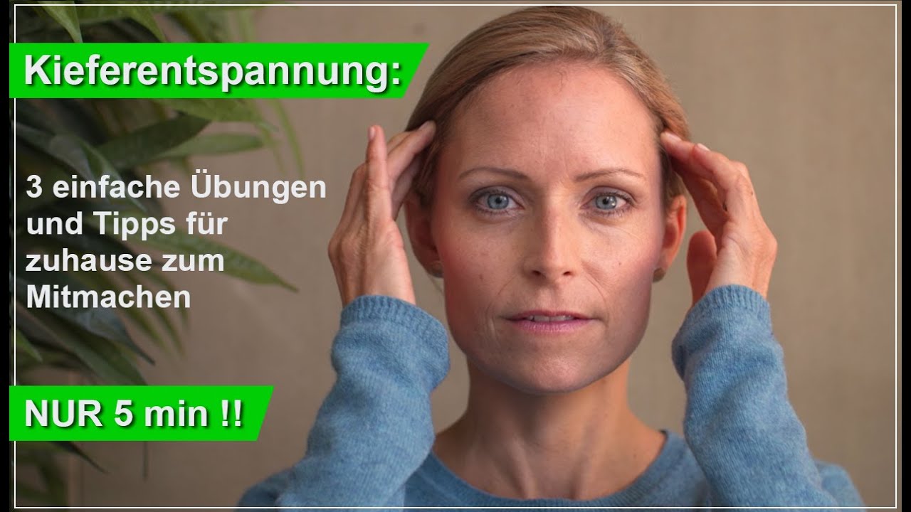 Kieferentspannungsübungen für zuhause: 3 effektive Techniken, nur 5 Minuten | CMD, Kiefer, Tinnitus