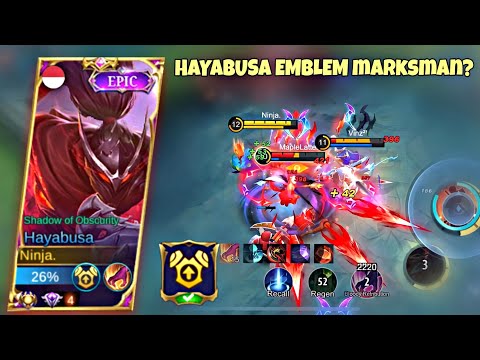 HAYABUSA PAKE EMBLEM MARKSMAN TERNYATA SAKIT JUGA KALIAN HARUS COBA SIH!!🔥