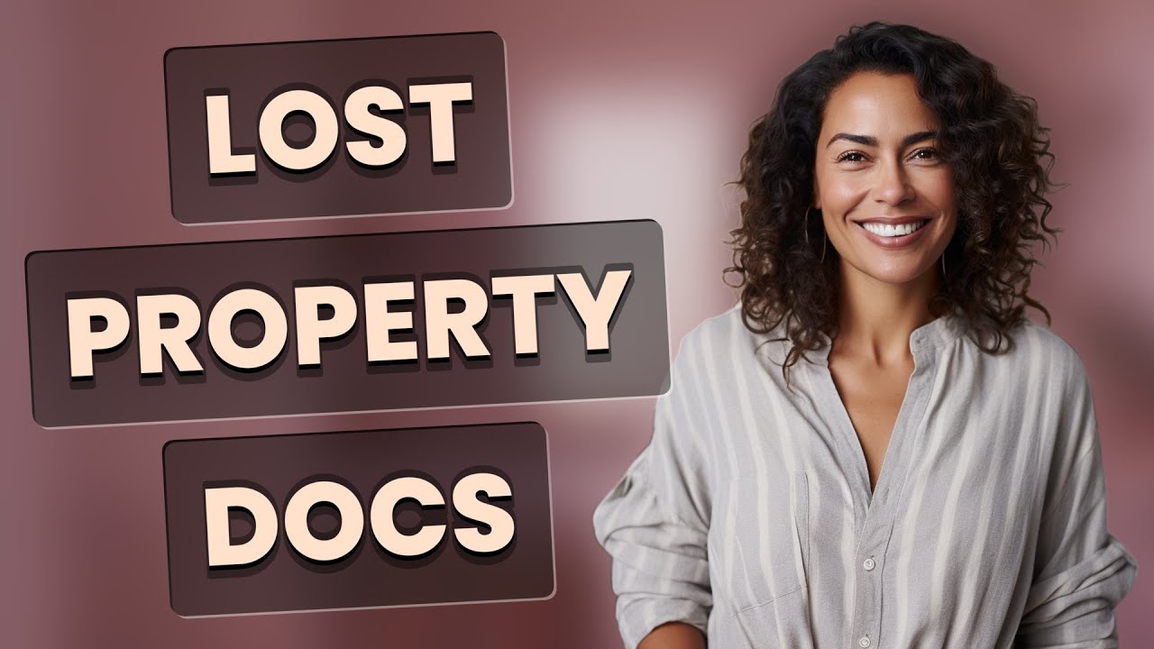 What Should You Do If You Lose Your Property Ownership Documents?