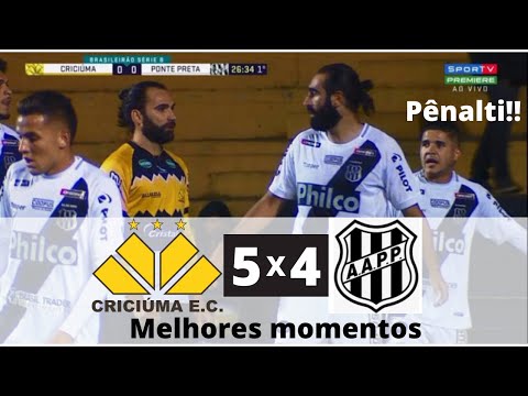 CRICIÚMA (5) 1 X 1 (4) PONTE PRETA MELHORES MOMENTOS E PÊNALTIS EM HD!!