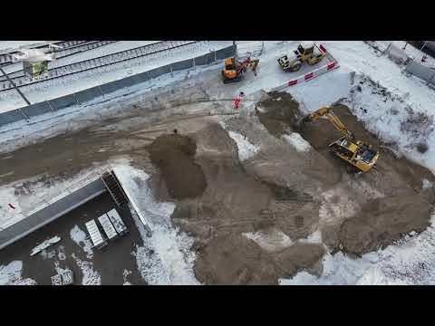 #25 ŁÓDŹ, ŚREDNICA KOLEJOWA DALEKOBIEŻNA (KDP), TUNEL ZACHODNI, KOMORA RETKINIA, 09 01 2026 DRON