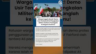 Warga Inggris Muak! Demo Usir Tentara dari Pangkalan Fairford: Pulanglah ke Negaramu!
