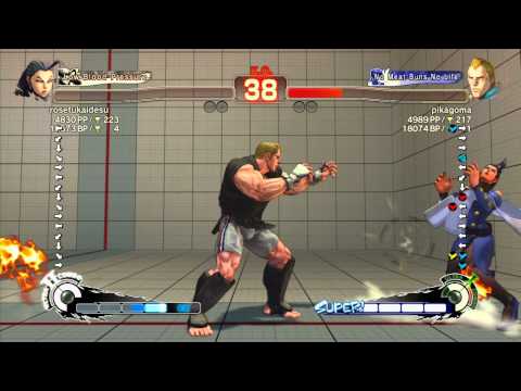 SSF4 AE 2012: rosetukaidesu (Rose) vs pikagoma (Abel) - Xbox Live Ranked Match