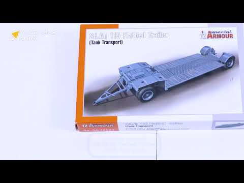 Распаковка сборной модели Sd.Ah 115 Flatbed Trailer (Tank Transport) от производителя Special Hobby.