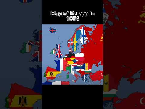 Map of Europe in 1954