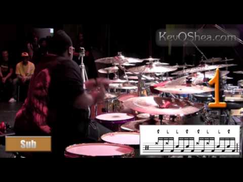 ★ Advanced Drum Lesson ★ Eric Moore Cross Sticking Skills