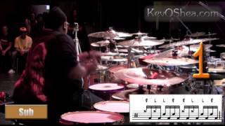 ★ Advanced Drum Lesson ★ Eric Moore Cross Sticking Skills